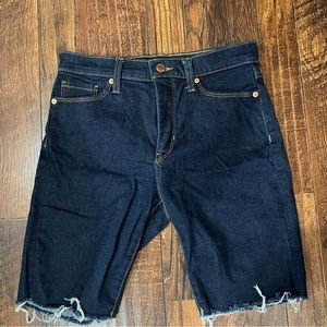 BR denim biker shorts